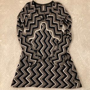 Free People Rhiannon Chevron Knit Mini Dress